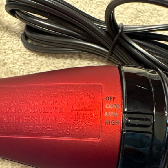 Revlon One Step Hair Dryer & Volumizer Hot Air Brush Styler Red Black NWOB - Picture 5 of 9